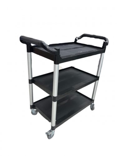 عربه تقديم طعام صغيره اسود/رمادي