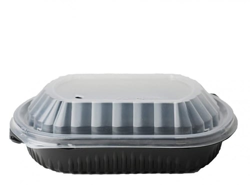 علب ميكرويف مع غطاء (25) حبه