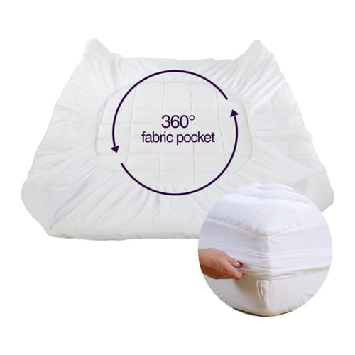 لباد فندقي قطن طبيعي مع حشوة مايكرو فايبر بارتفاع...