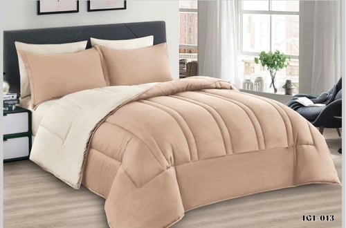 مفرش مايكروفايبر وجهين - 6 قطع