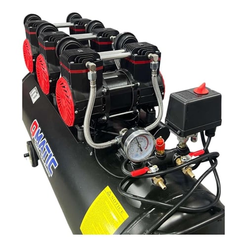 كمبروسر طبي 100 لتر 3 راس كاتم