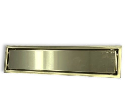 صفاية بلاط ستيل ذهبي 10x60 مع رداد