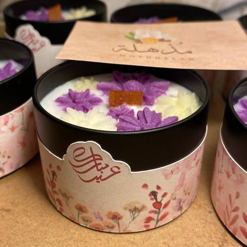 شمعة بعلبة سودا