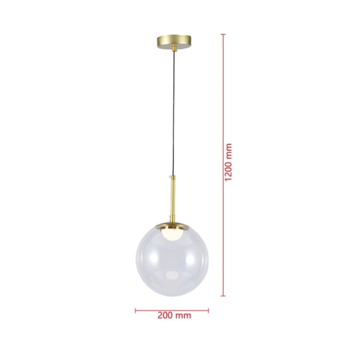 اضاءة سقف معلقة - انارة علاقي تصميم كروي ليد مع قا...