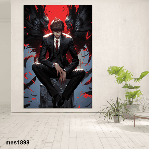 لوحة جدارية أكريليك مطبوعة بتصميم أنمي Death Note