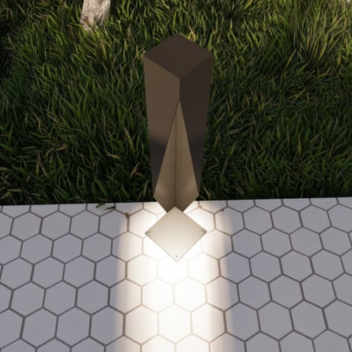 انارة خارجية -عامود انارة حدائق مربع بزاوية مفتوحة...