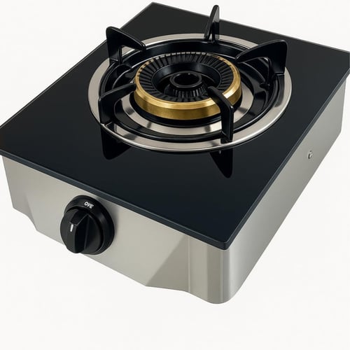 موقد غاز سطح زجاجي شعلة واحدة من هوم ماستر