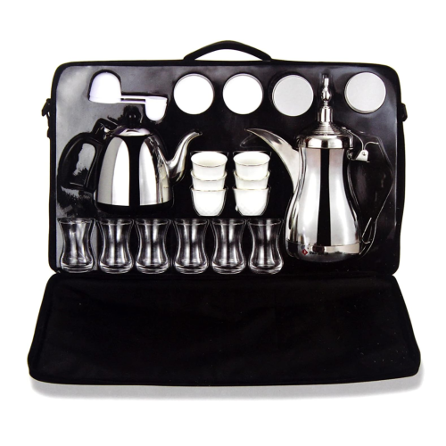 طقم دلة الخليج مع شنطة فخمة وملحقات - 1600 واط