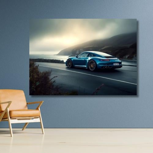 لوحة جدارية فنية مطبوعة - سيارة سبورت