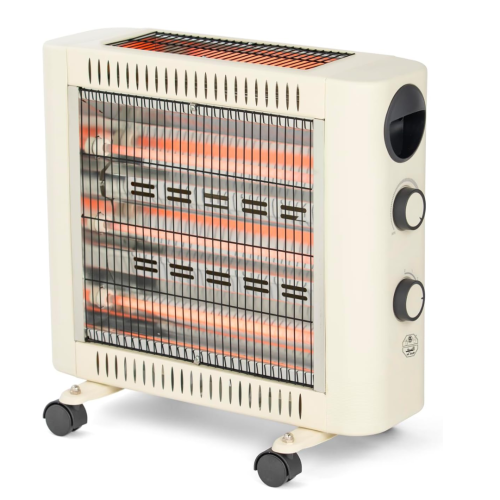 دفاية كهربائية كوارتز وجهين تدفئة مع عجلات من السي...