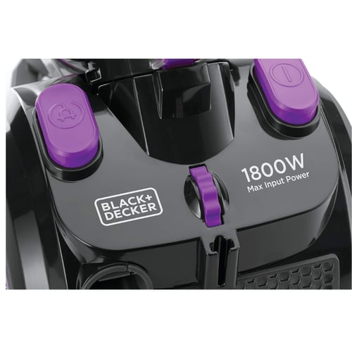 مكنسة كهربائية بدون كيس من بلاك اند ديكر - سعة 2.5...