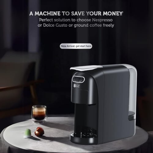 ماكينة تحضير قهوة 3 في 1 متعددة الوظائف من دي ال س...