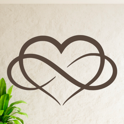 منحوتة خشبية لوحة ديكور -قلب