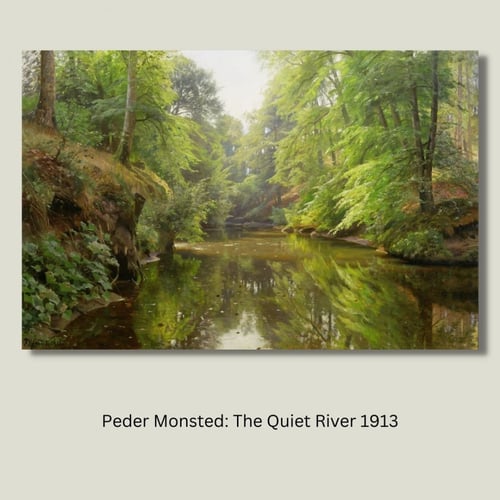 لوحة جدارية كلاسيكية مطبوعة ومغلفة بالزجاج - الفنا...