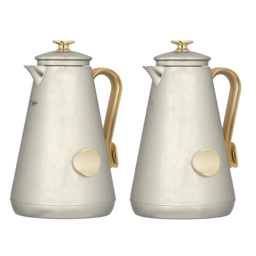 طقم ترمس حراري للقهوة والشاي من السيف - سعة 1 لتر...