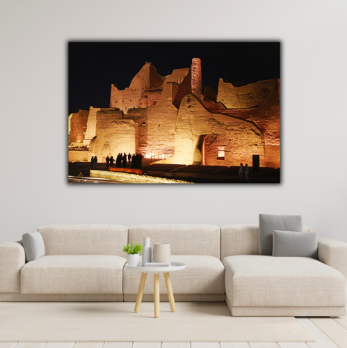 لوحة جدارية مطبوعة كنفاس - منطقة الدرعية