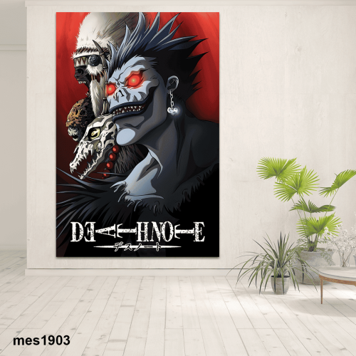 لوحة جدارية أكريليك مطبوعة بتصميم أنمي Death Note