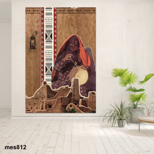 لوحة جدارية مطبوعة فنية وديكور - امرأة