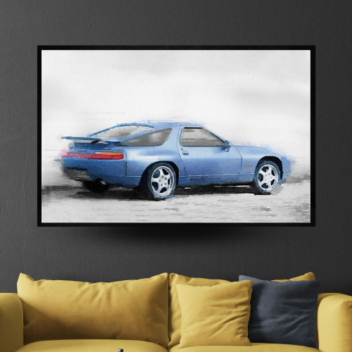 لوحة جدارية فنية مطبوعة - سيارة