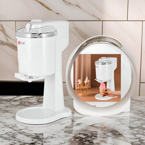 ماكينة صنع آيس كريم اتوماتيكة تجميد سريع سهلة الاس...