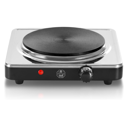 موقد كهربائي ستيل بشعلة واحدة مع مفتاح للتحكم بالح...