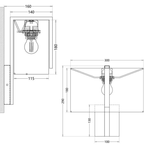 اضاءة جدارية - ابليك جداري مودرن تصميم عصري وحديث