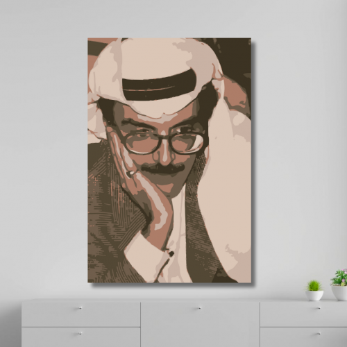 لوحة جدارية كنفاس مطبوعة - بدر بن عبدالمحسن