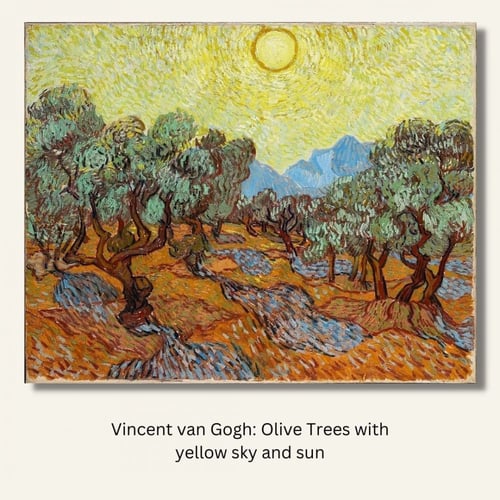 لوحة جدارية كلاسيكية مطبوعة ومغلفة بالزجاج - الفنا...