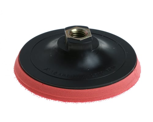 قاعدة صنفرة احمر لزق 7"