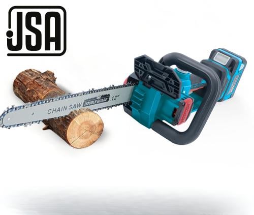 منشار حطب كهربائي JSA مقاس 12 إنش – مزود ببطاريتين...