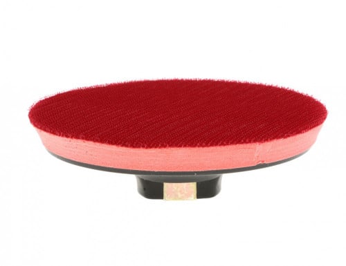 قاعدة صنفرة احمر لزق 7"