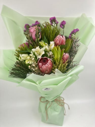 باقة ورد طبيعية بورتيا روز