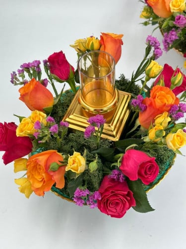 شمعدان ورد توزيعات لطاولات