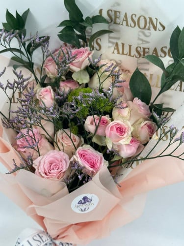 باقة ورد بينك حنين