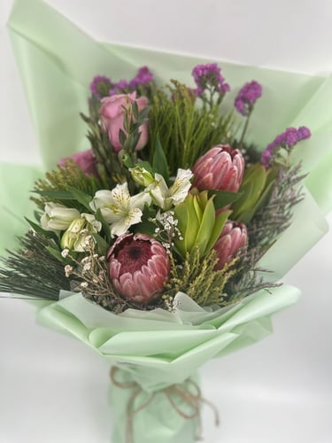 باقة ورد طبيعية بورتيا روز