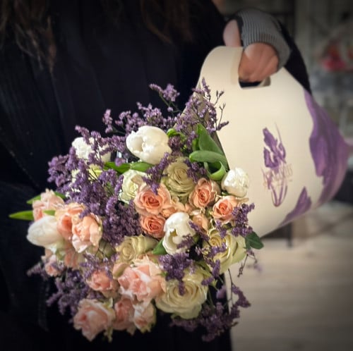 باقة ورد طبيعي كلاود