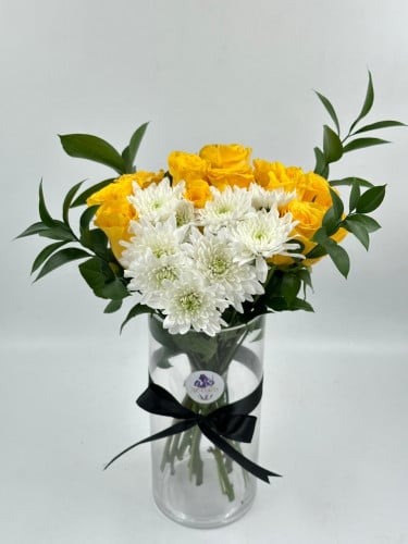 فازة شفافة كريس روز