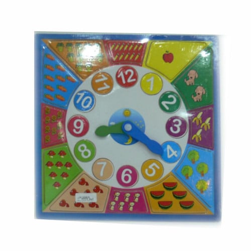 ساعة من الخشب