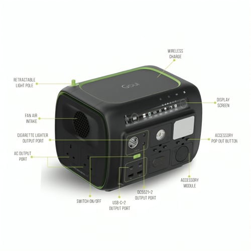 Goui - محطة طاقة Beast 800W UK