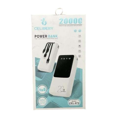 Celibery - بطارية متنقلة بسعة 20 ألف مع شاشة رقمية...