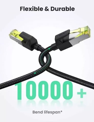 يوجرين كابل كات 7 ايثرنت اسود