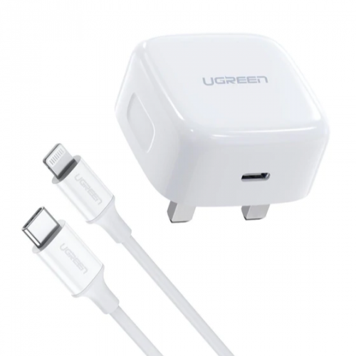 يوجرين - شاحن جداري بقوة 20 واط مع كيبل تايب سي ال...