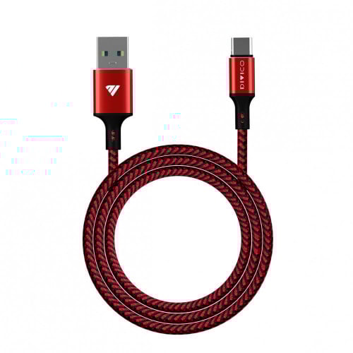 DIVICO - سلك شحن ونقل بيانات - نايلون 2متر