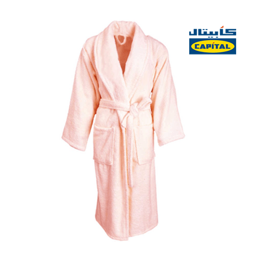 روب استحمام سادة سميك وردي