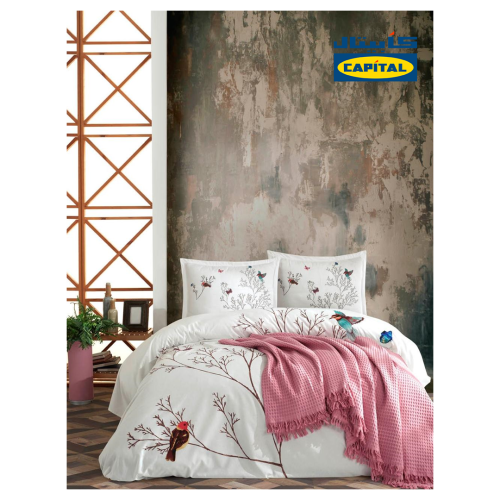 طقم مفرش VIP تركي قطن نفرين 6 قطع