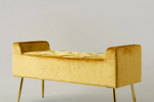 مقعد سرير اصفر