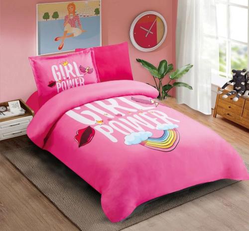 مفرش اطفال فتيات القوة 4 قطع