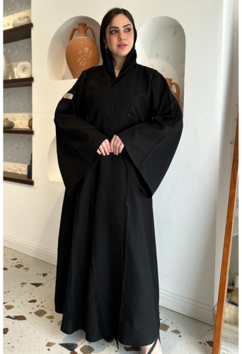 عباية كلوش كتان شك ناعم