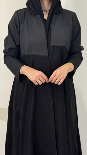 عباية دبل كلوش بتطريز أنيق فاخرة