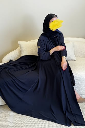 عباية كلوش لون كحلي